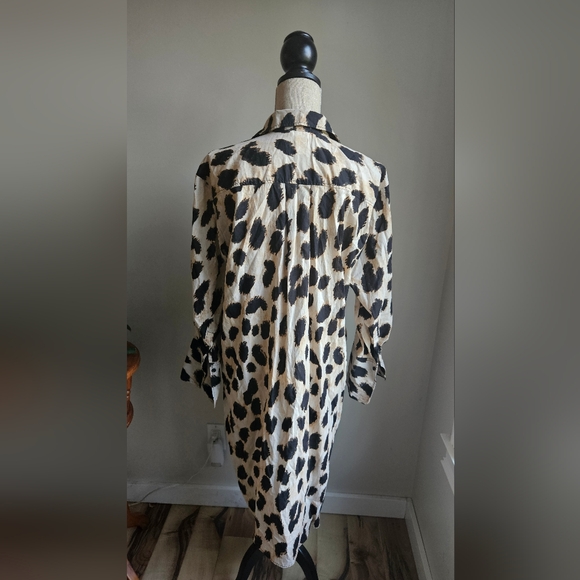 H&M Black and Cream Patterned Dress - Picture 3 of 5